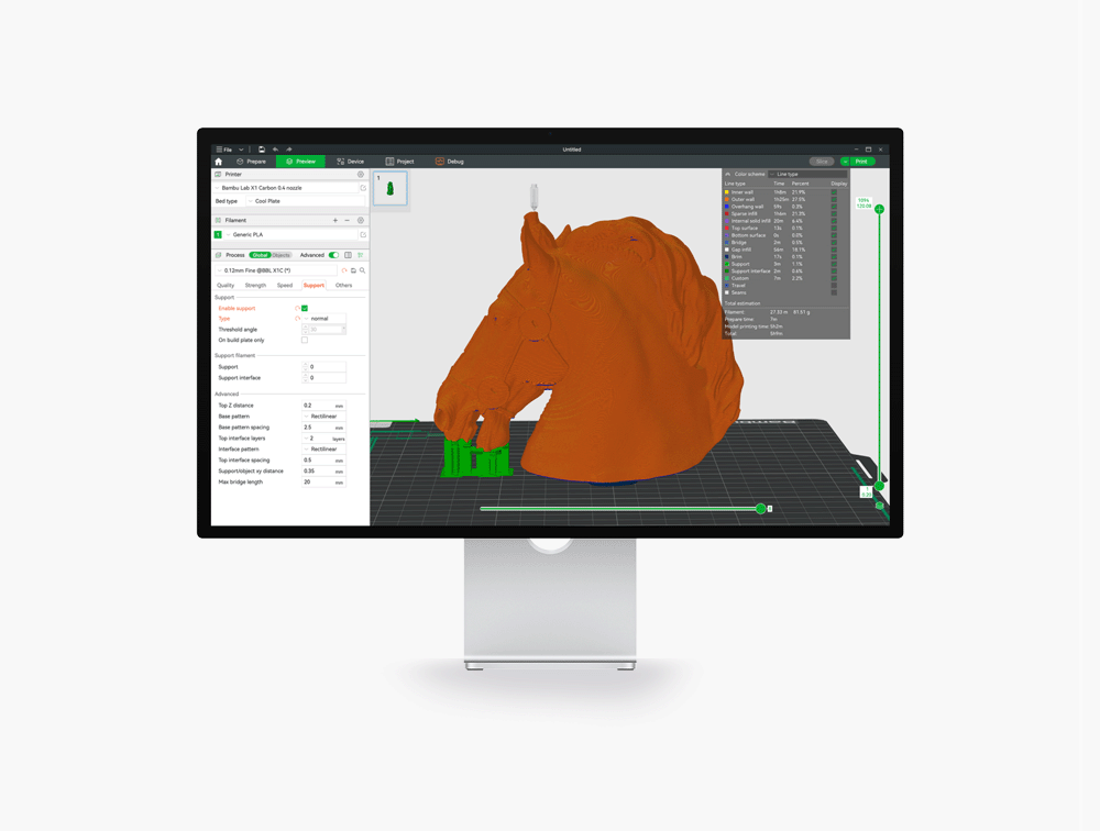 Monitor der CAD & Konstruktion zeigt von FDM.werk